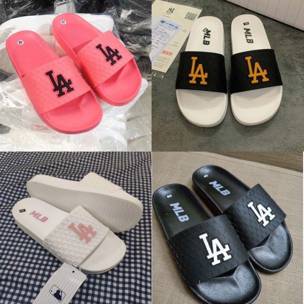 Dép 𝗠.𝗟.𝗕 LA Chữ Thêu Sắc Nét Hàng Cao Cấp