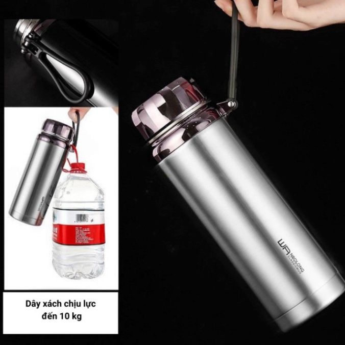 Bình Giữu Nhiệt Lọc Trà 1500ml Thiết Kế 2 Lớp Inox 304 Cao Cấp | (TT65)