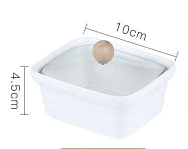 KHAY SỨ TRẮNG ĐẾ TRE ĐỰNG MỨT