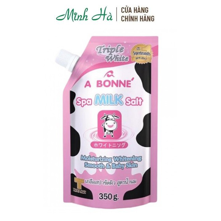 Muối tắm sữa bò tẩy tế bào chết A Bonne Spa Milk Salt 350g Thái Lan