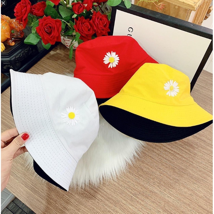 Mũ bucket 2 mặt hàng Quảng Châu