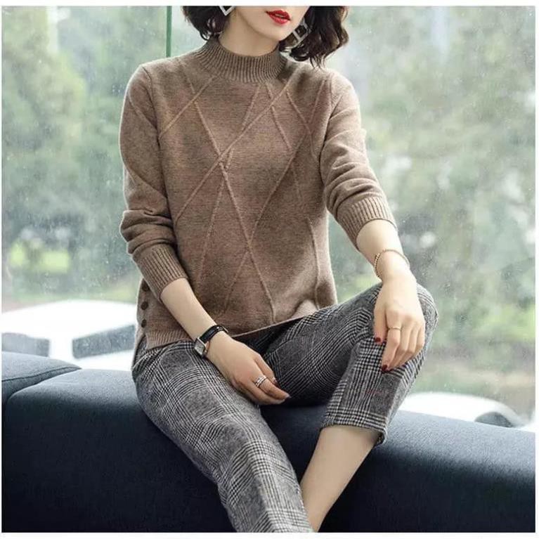 áo len quảng châu cúc gỗ hai bên L1 | BigBuy360 - bigbuy360.vn