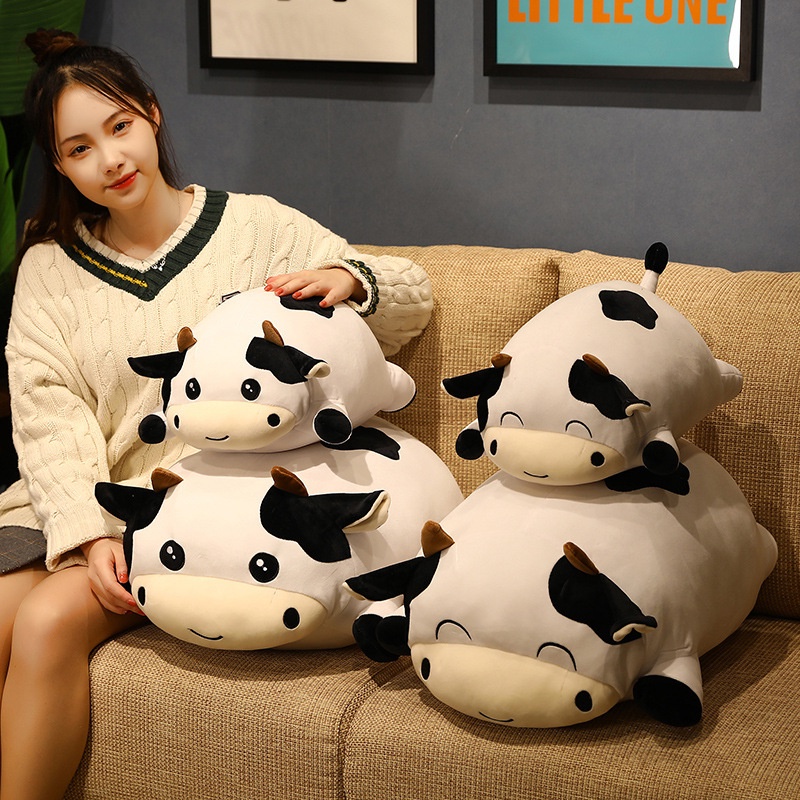 Bò Sữa Béo Bông Cao Cấp mềm mịn siêu đáng yêu - Gối ôm, gấu bông, gối văn phòng nhiều mẫu