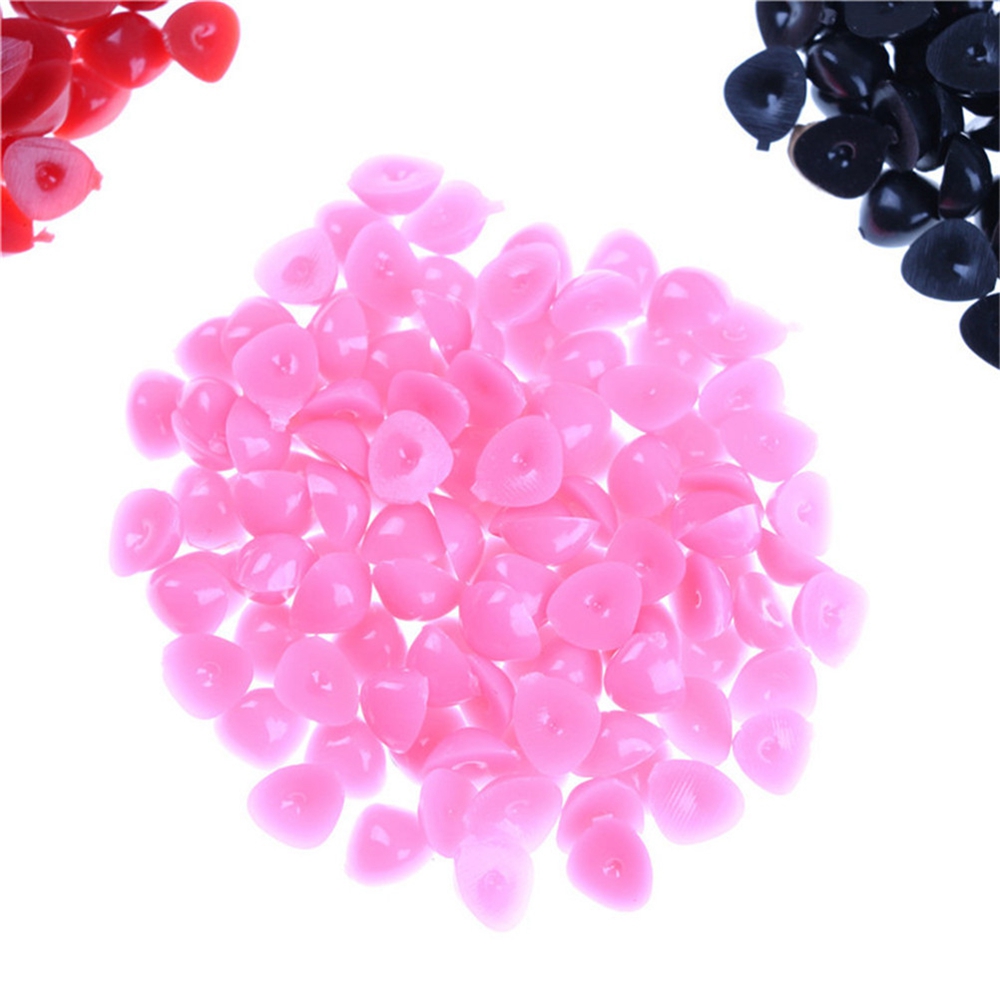 Set 100 Nút Nhựa Hình Tam Giác/Tam Giác Nhiều Màu Làm Búp Bê/ Búp Bê DIY