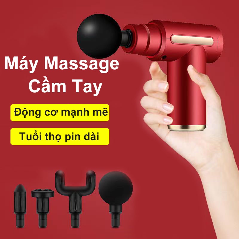 Máy Massage Cầm Tay Massage Cổ Vai Gáy Không Dây, Tuổi Thọ Pin Lâu, Làm Giảm Đau Vai Gáy, Nhỏ Gọn Tiện Lợi Dễ Mang Theo