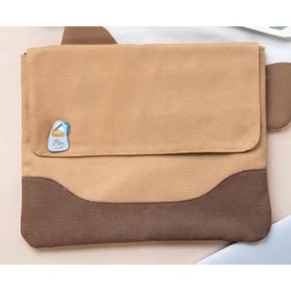 Túi đựng Laptop / cover iPad vải canvas Nâu Phối - May’s Tote Bag
