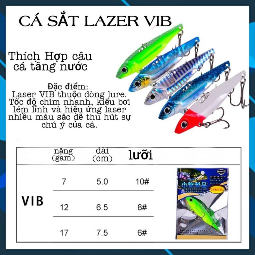 [Chất Lượng] Mồi Lure_ Mồi Câu Lure Cá Sắt VIB Lazer _Mồi Câu Cá Lóc_ Lure _23