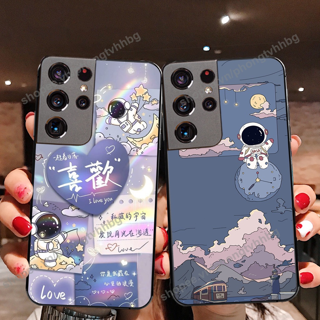 Ốp lưng Samsung S21 / S21 FE / S21 Plus / S21+ / S21 Ultra phi hành gia hoạt hình 3D cute giá rẻ