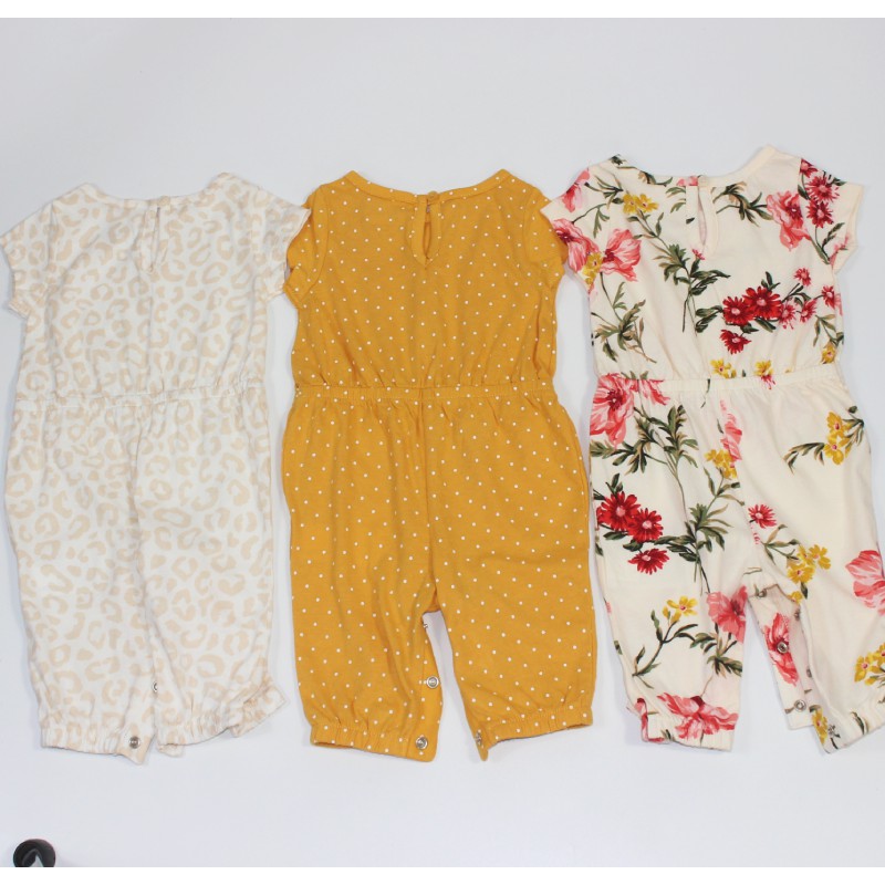 Jumpsuit bé gái size từ sơ sinh đến 2 tuổi