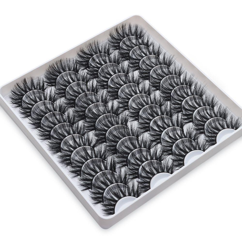 Bộ 20 Cặp Lông Mi Giả SOFTNESS SKONHED Dáng Dài Trang Điểm Tự Nhiên