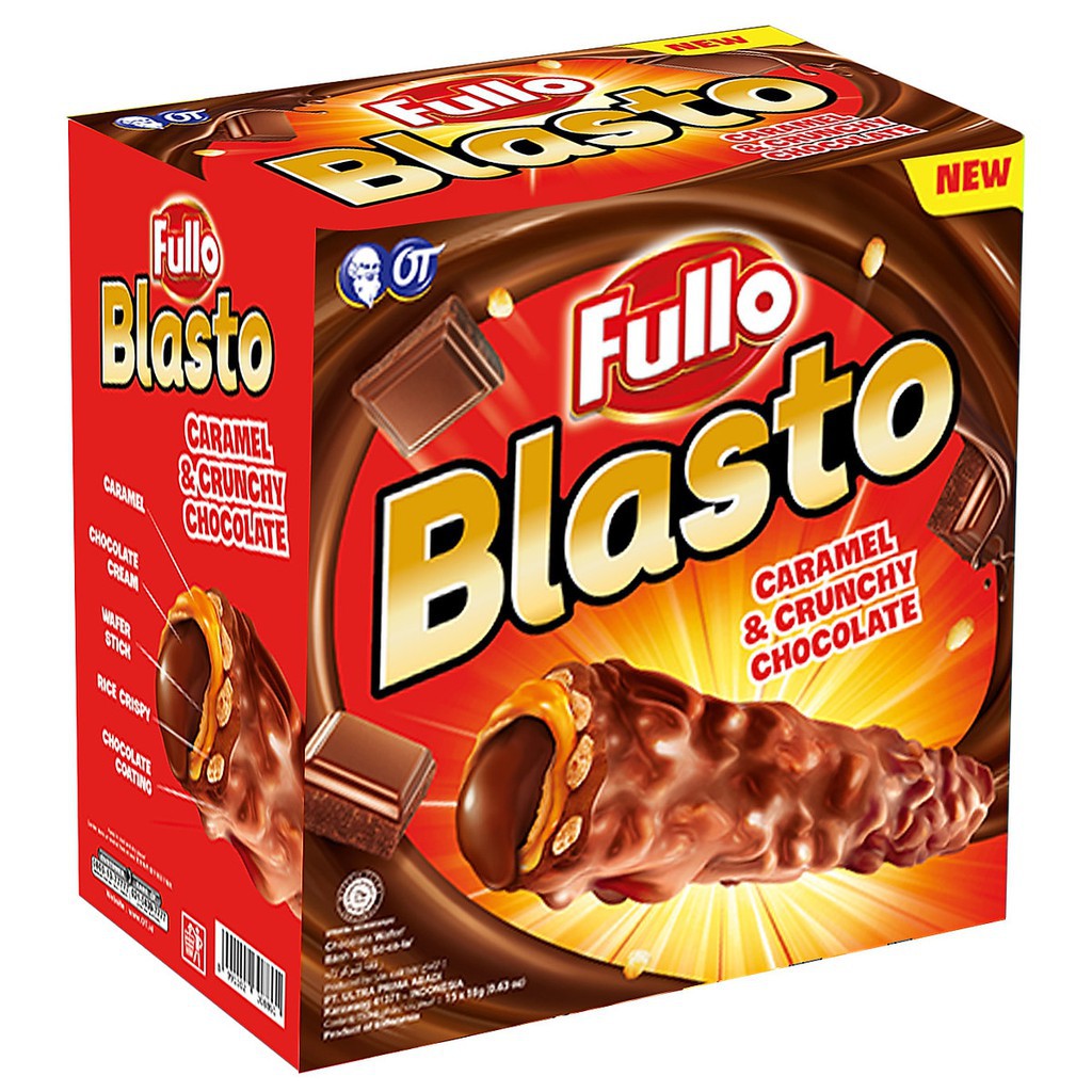 Bánh Quế Fullo Blasto Sôcôla 270gr (hộp 15 thanh)