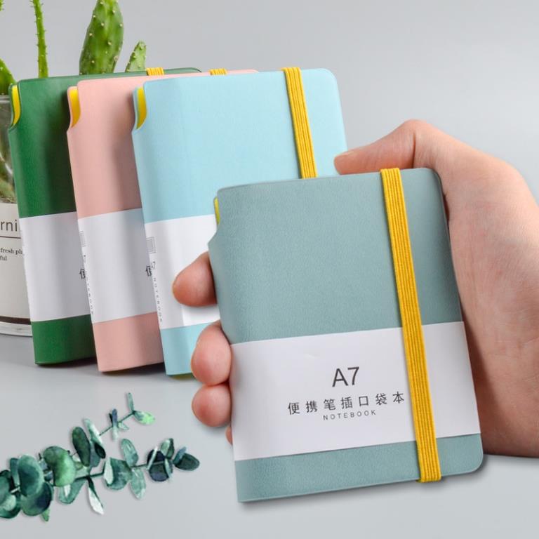Sổ ghi chép KOGANO sổ tay bìa da PU trơn A6 A7 96 trang tiện dụng SN-001389
