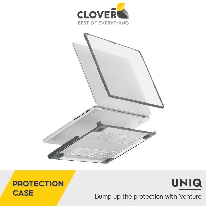Ốp Laptgop Uniq Venture Hybrid Siêu Mỏng Thiết Kế Mờ Nhám không Bám Vân Tay Chống Trầy Xước Cho MacbookAir M1 13.3 inch