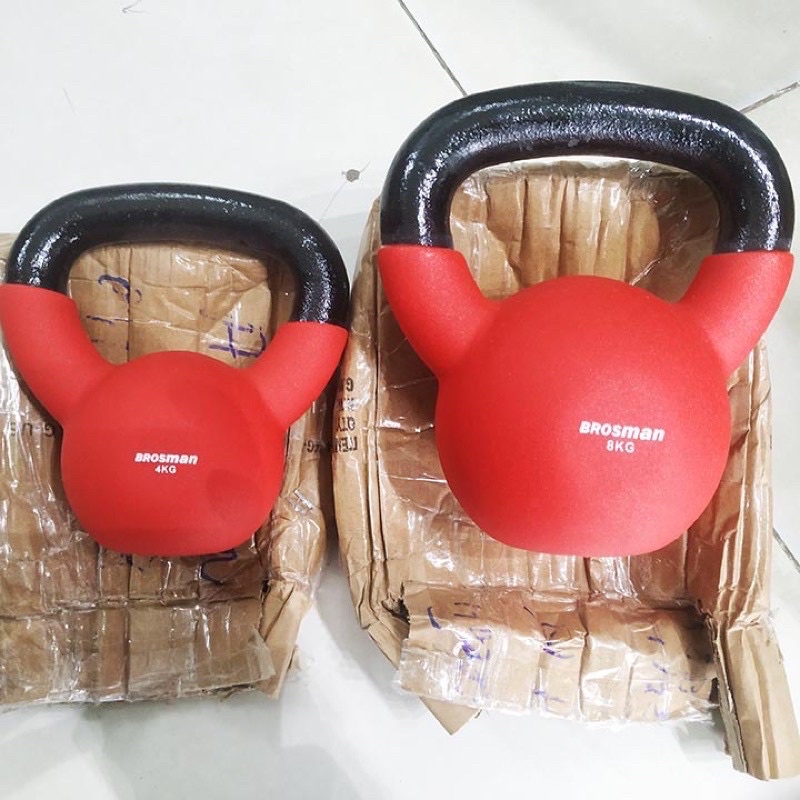 TẠ BÌNH 8kg Brosman, TẠ ẤM TẬP SQUAT CHÍNH HÃNG-QUYENSPORTS