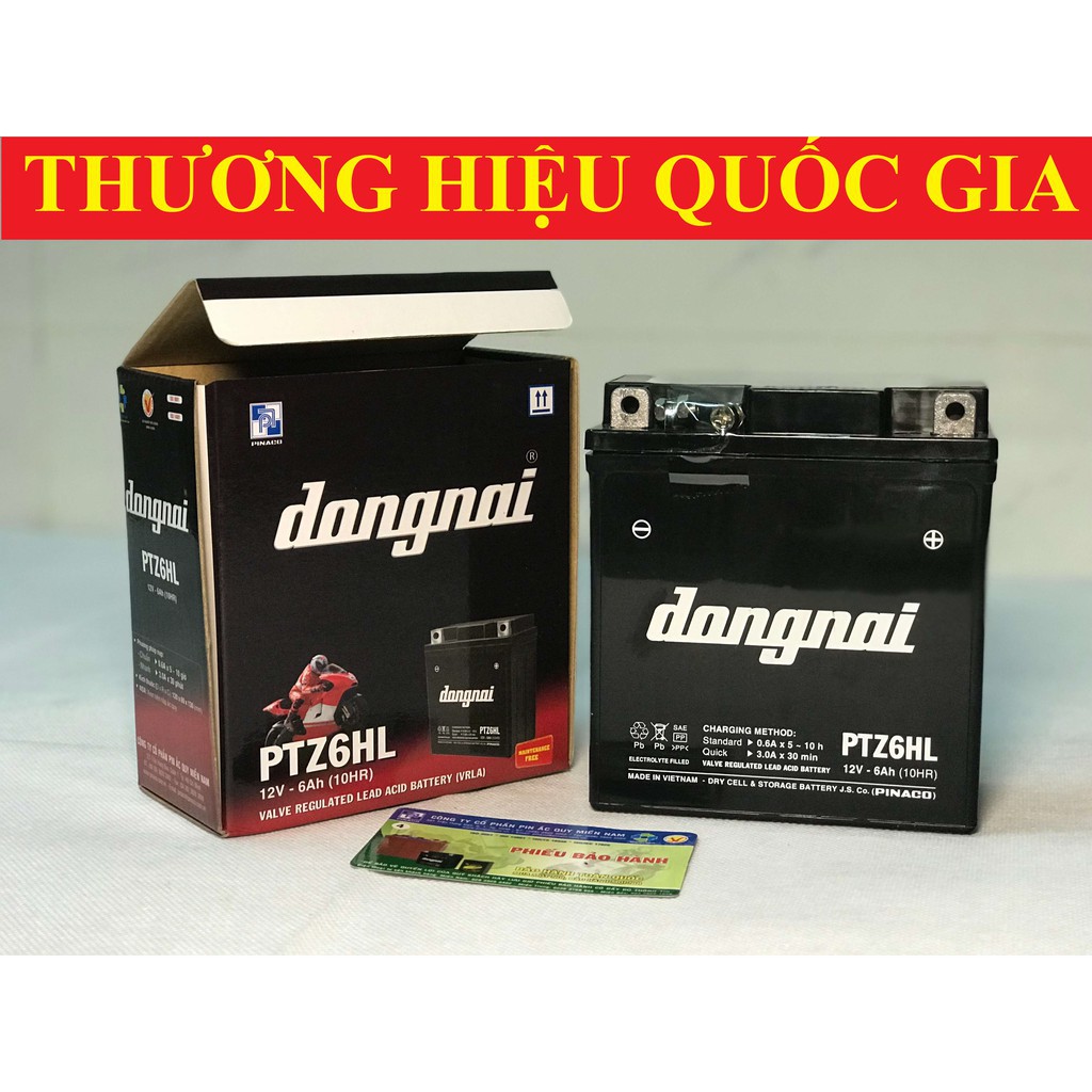 Acquy 6AH PT6A/PTZ6HL xe máy Sirius, Jupiter, Wave, Dream PT37