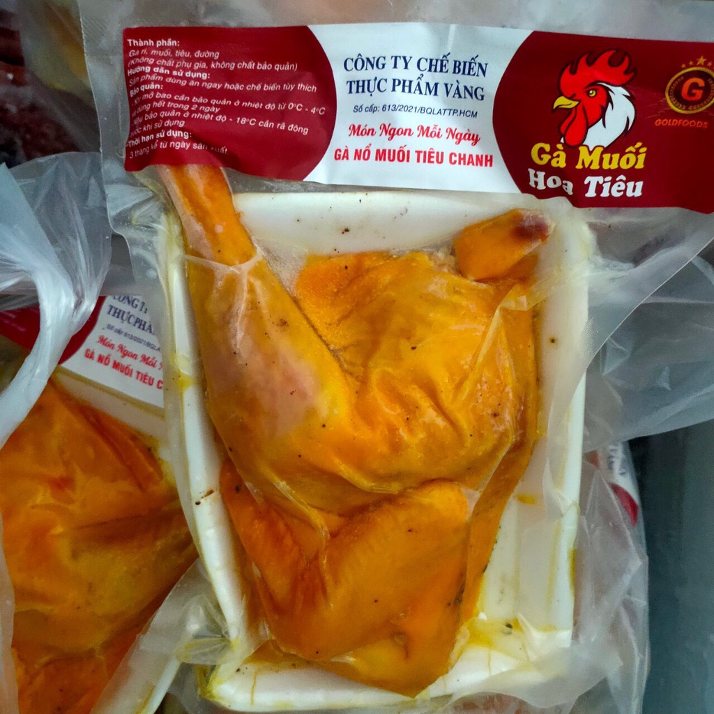 gà nổ muối tiêu chanh gói 500g