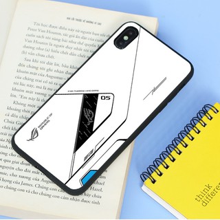 Ốp lưng kính cường lực iPhone Xs Max - ROG Gaming