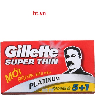 Hộp 06 Lưỡi Lam Gillette Super Thin chính hãng