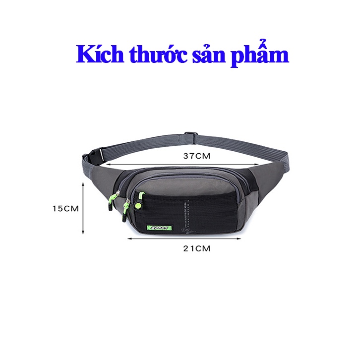 Túi thể thao đa năng túi đeo chéo túi đeo hông túi bao tử chống thấm nước TT35