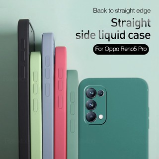Ốp điện thoại silicon mềm cạnh vuông mềm chống sốc bảo vệ camera cho Oppo reno 5 pro 5g 4g reno5