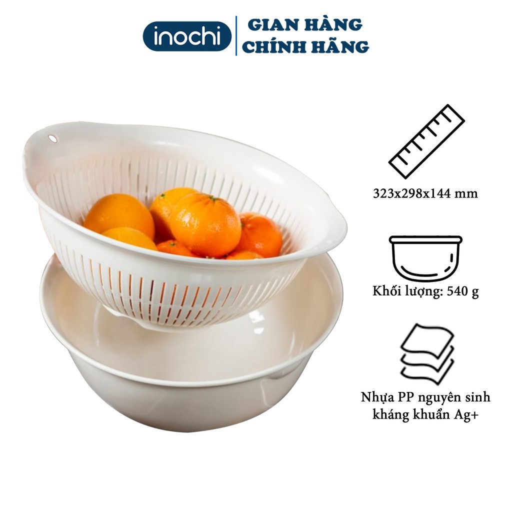 [Tặng Quà]Rổ nhựa Yoko Inochi Nhật Bản Loại Lớn Cao Cấp