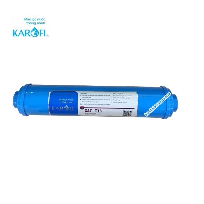 Lõi lọc nước số 5 RO Karofi - T33 GAC