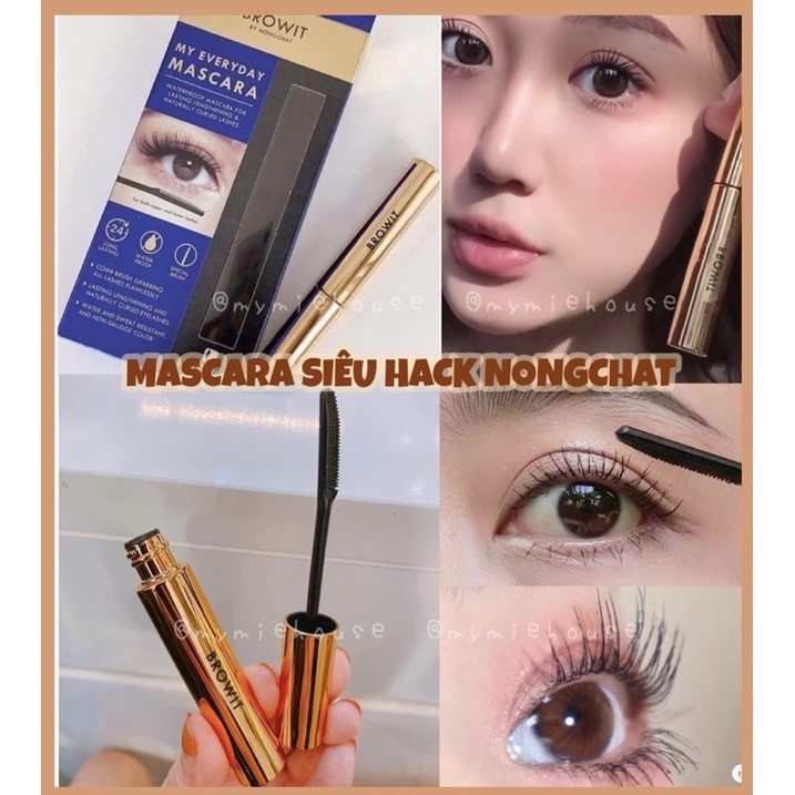 Mascara NongChat Browit Làm Dày và Dài Mi Thái Lan