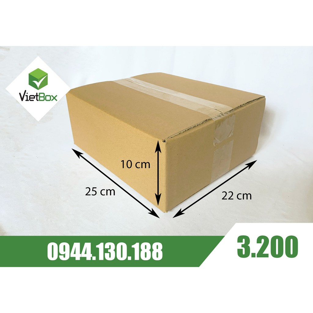 Combo 20 hộp carton 25x22x10