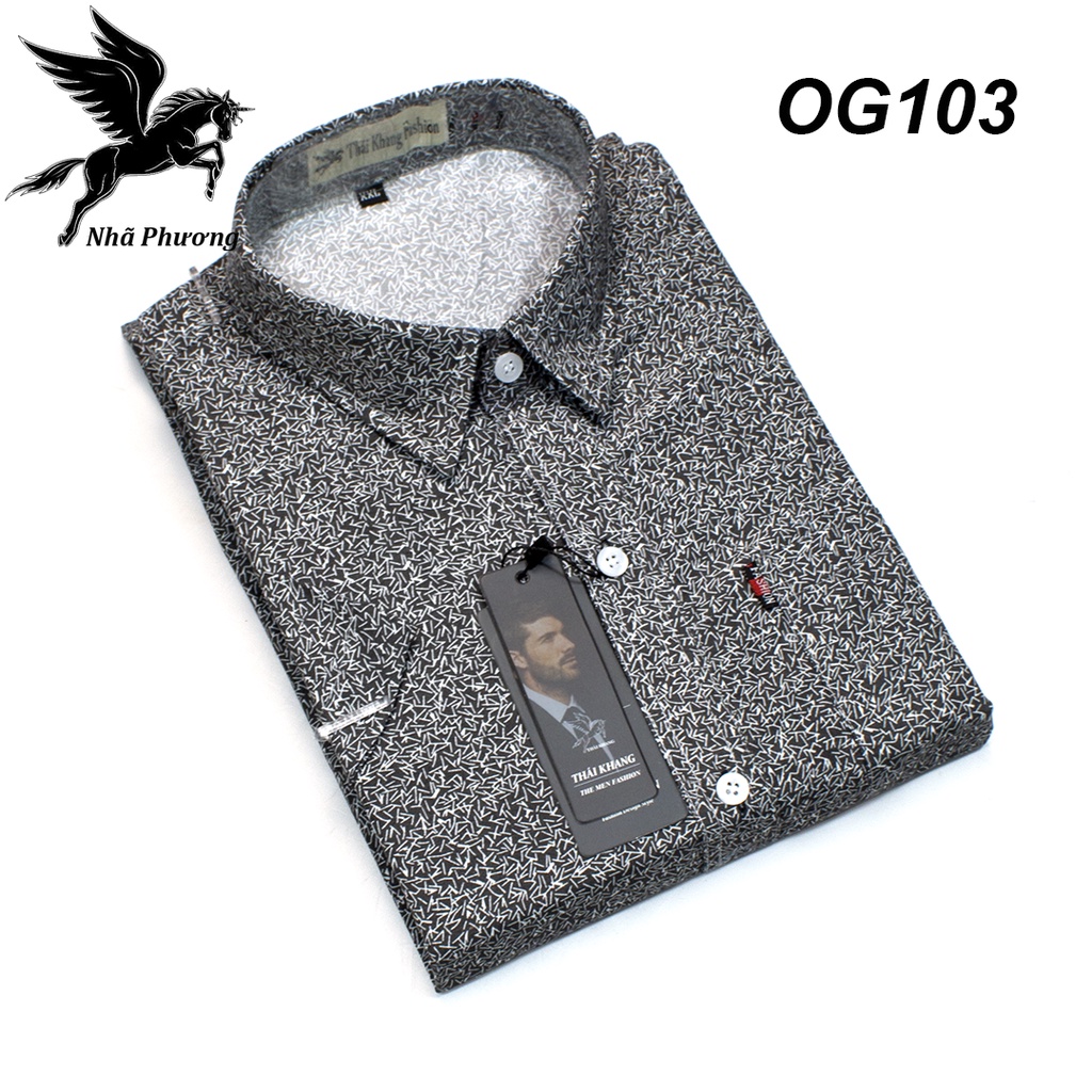 áo sơ mi nam ngắn tay trung niên vải kate nhiều cotton MẶC MÁT mềm may kỹ form chuẩn OG100