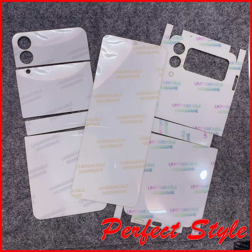 Miếng dán PPF Samsung Galazy Z Fold 2 3 4 / Z Flip 3 4 Chịu Lực Chống Trầy Xước Tuyệt Đối ( trong - nhám chống vân tay )