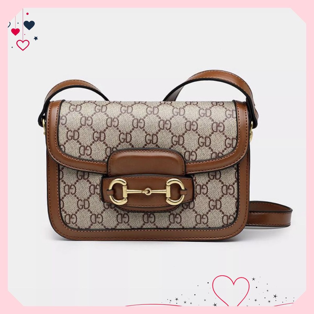 Túi đeo vai kẹp nách Hà Hồ, túi đeo chéo gucci mẫu 1 quai size 21