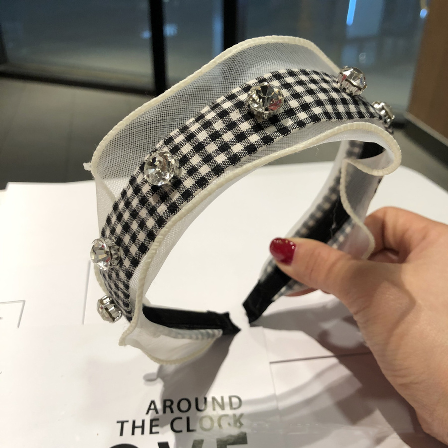 Băng Đô Lưới Đính Đá Phong Cách Hàn Quốc Cho Nữ