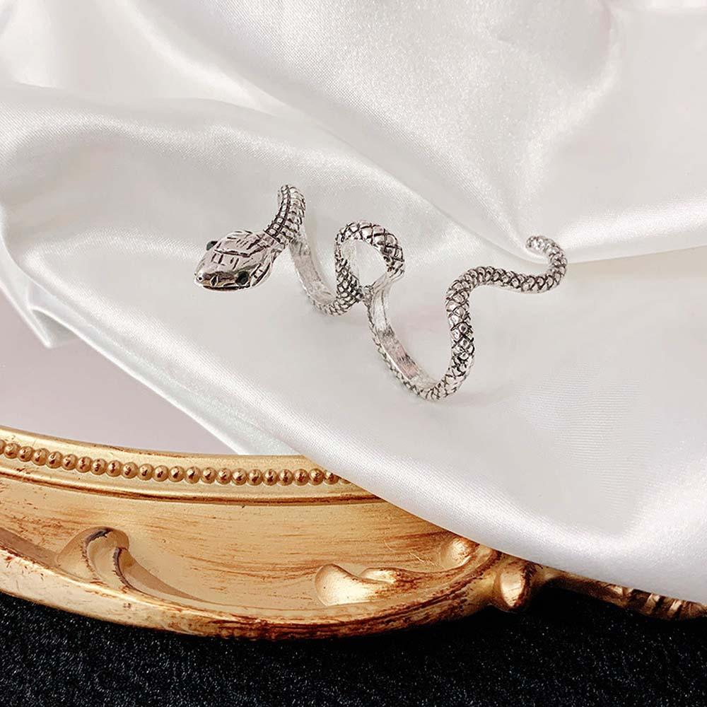 Nhẫn Hợp Kim Hình Rắn Phong Cách Gothic Độc Đáo Cho Nữ