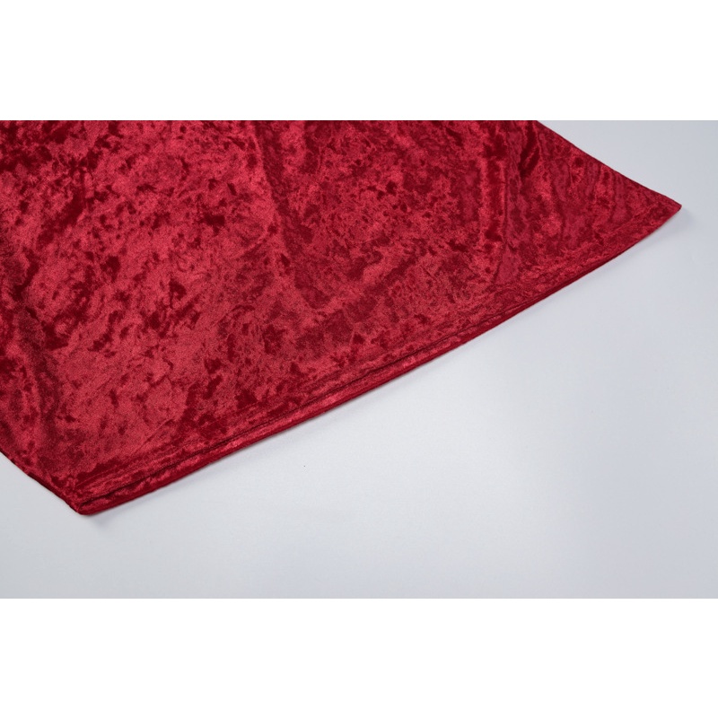 Đầm Nhung Mini Vạt Lệch Thời Trang Mùa Hè Cho Nữ