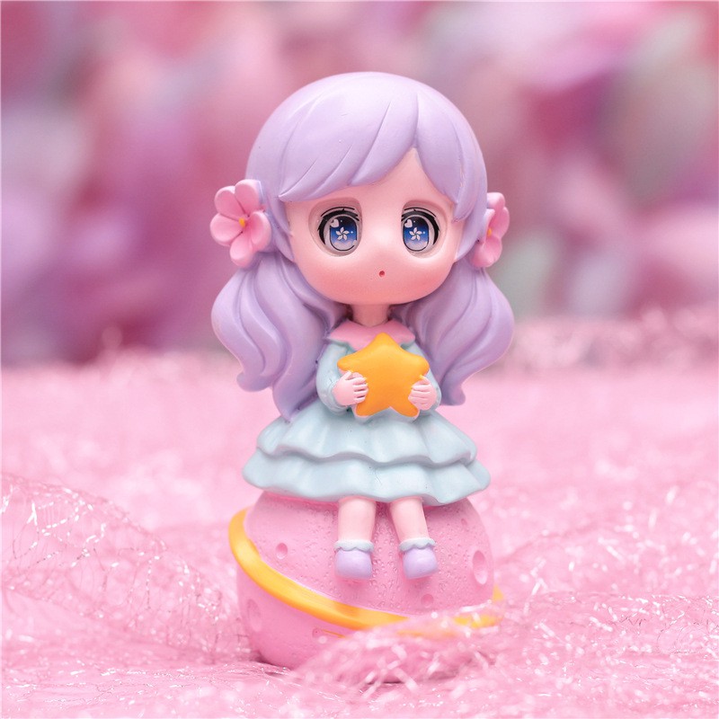 [SIÊU RẺ❤️] – Cô Bé Sao - Trang trí bánh sinh nhật bánh kem