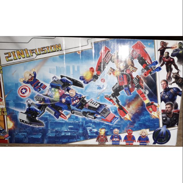 Lắp ráp 1 hộp LegoAdVengem Siêu Anh hùng LB542 có nhiều chi tiết bằng nhựa ABS