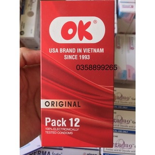 Bao cao su ok original hộp 12 cái