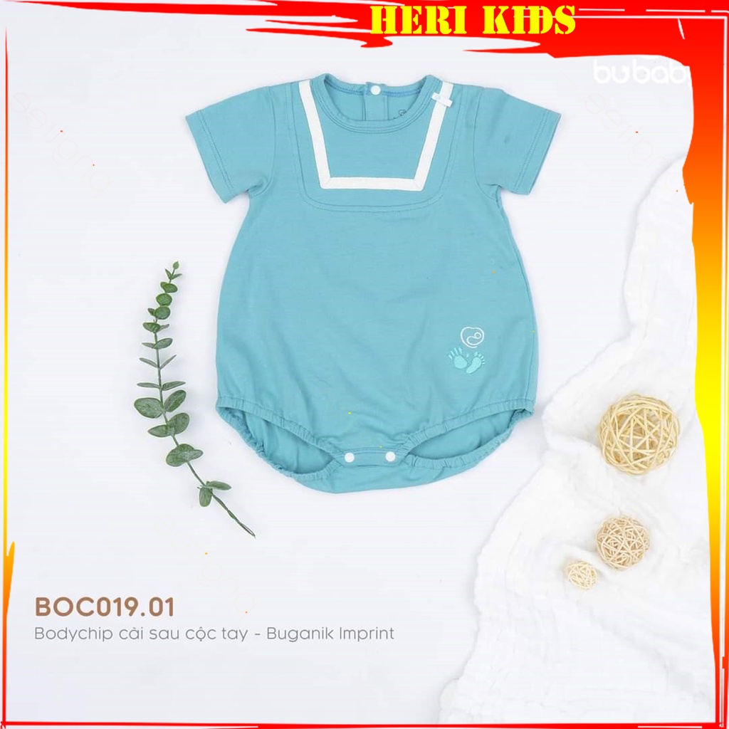 BUBABY - Bodychip cài sau cộc tay BUGANIK IMPRINT 3m - 12m