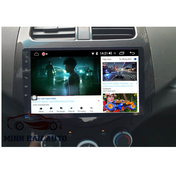 Bộ màn hình android  WIFI RAM 2G ROM 32G  cho xe CHEVROLET SPARK 2011-2015- màn hình dvd android ô tô spark