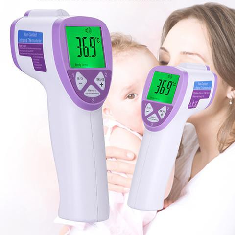 Nhiệt kế điện tử đo trán, nhiệt độ sữa, nước bằng tia hồng ngoại