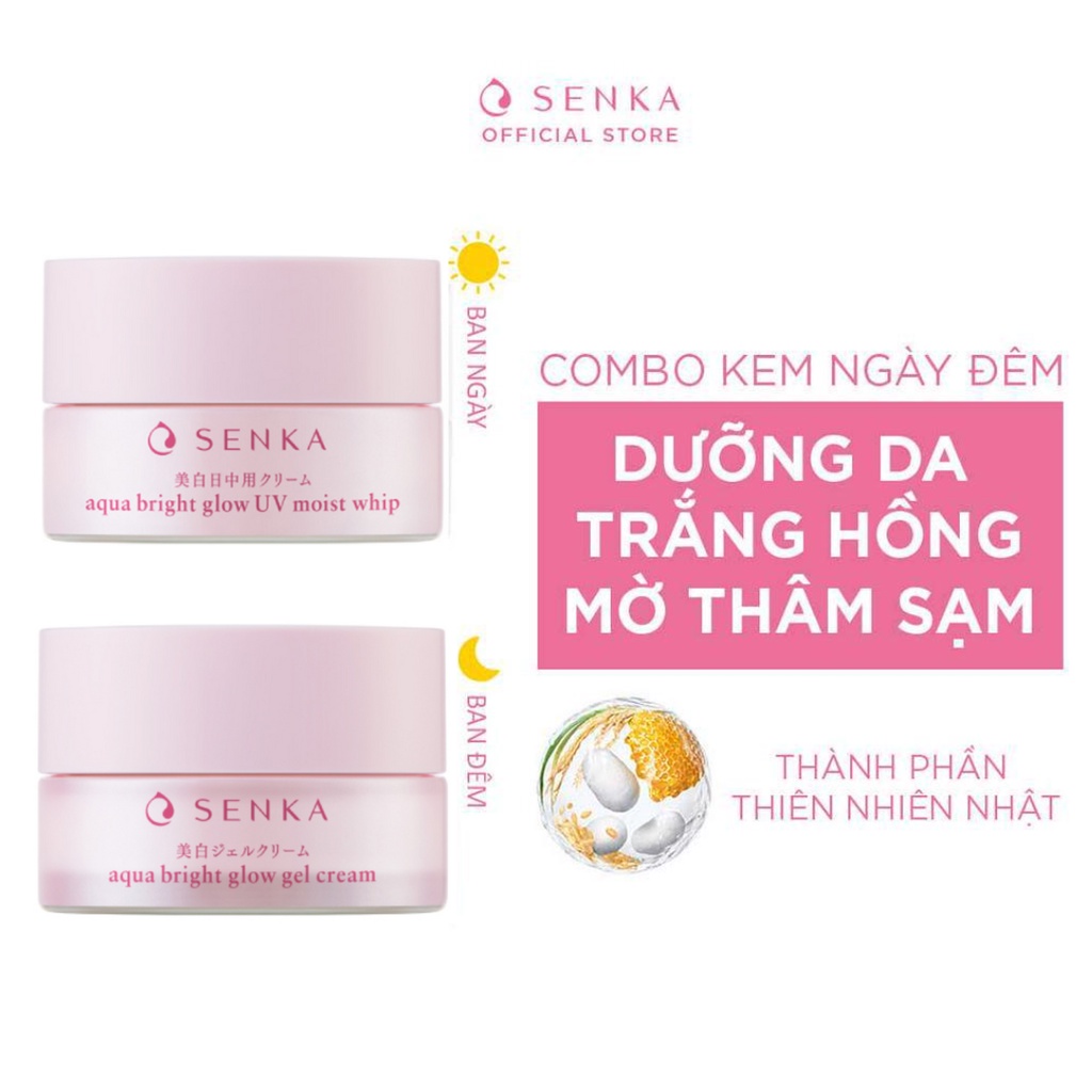 Bộ đôi kem dưỡng Senka ban ngày và ban đêm (50g x 2)_95200