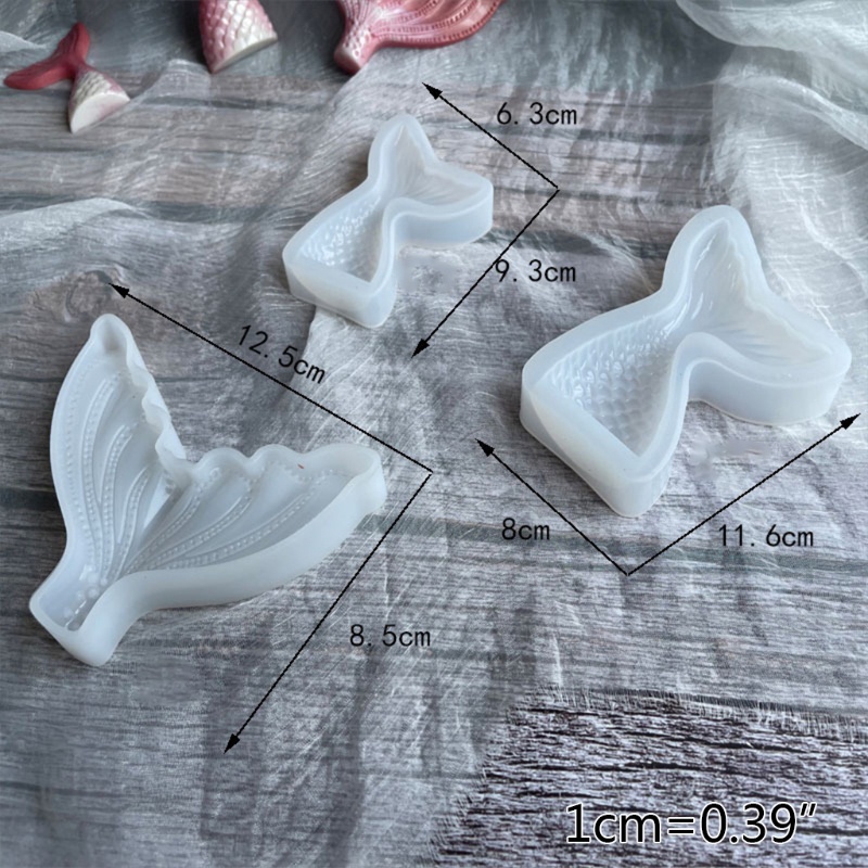 Khuôn Silicone Làm Bánh Hình Đuôi Cá Tráng Gương Độc Đáo