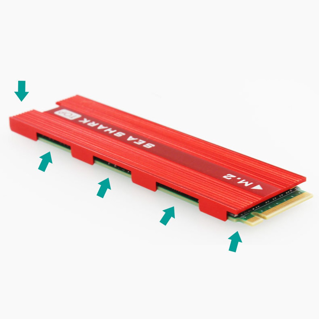 Bộ Tản Nhiệt Perfeclan1 Bằng Nhôm Cho PCIe NVMe M.2 NGFF SSD