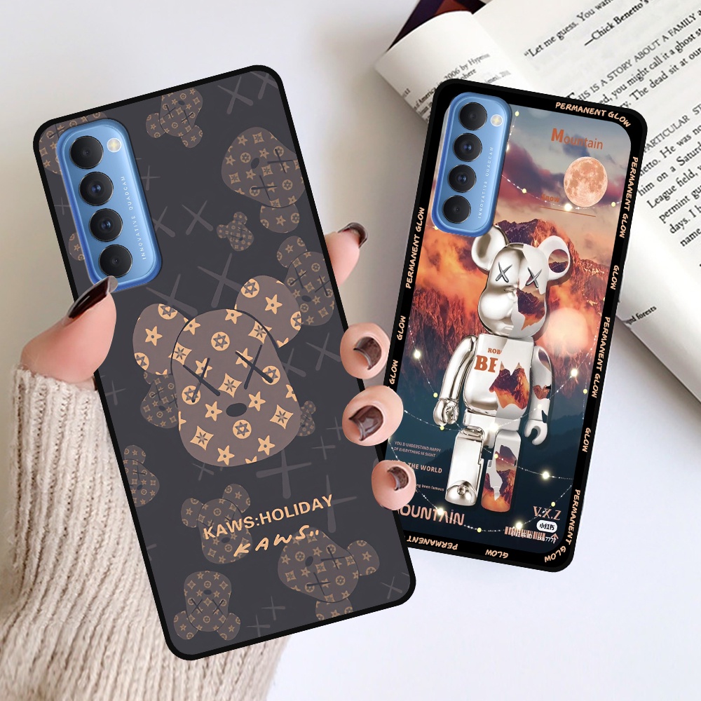 Ốp Oppo Reno4 /  Reno4 Pro / Reno 4 in hình họa tiết Mountain, Be@rbrick dễ thương (T13 - T18)