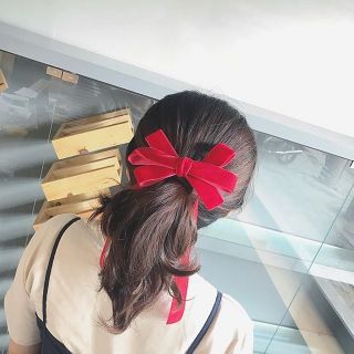 Cột tóc nơ nhung bản to nhiều màu