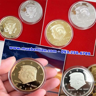 Cặp đồng xu tổng thống Trump vàng bạc, Xu Donald Trump