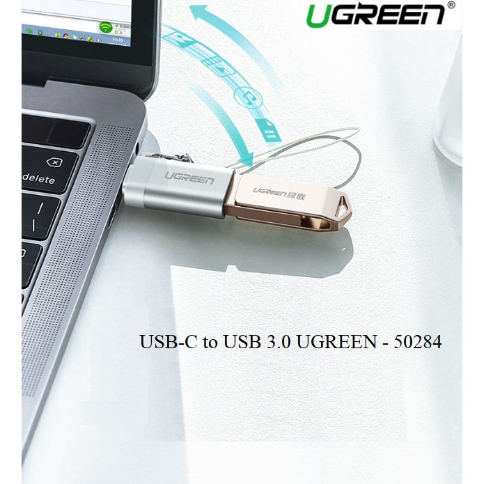 Đầu chuyển USB Type C 3.1 to USB 3.0 Ugreen 50283 50284 US270 Chính Hãng (Vỏ Nhôm)