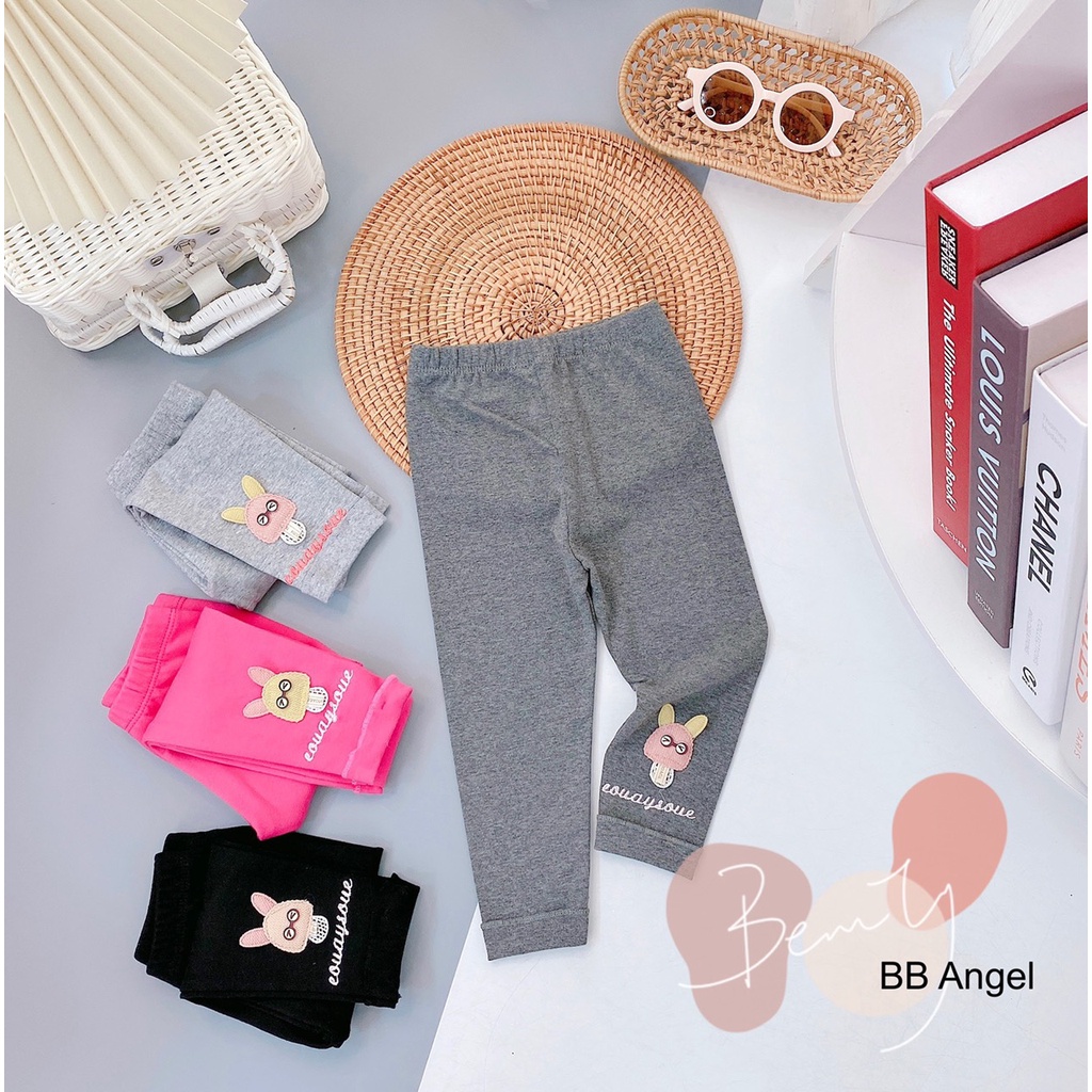 Quần Legging bé gái Size Nhí  Cotton cao cấp