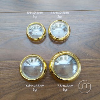 5*5*2.4cm- Hộp nhựa tròn đựng saffron 1g