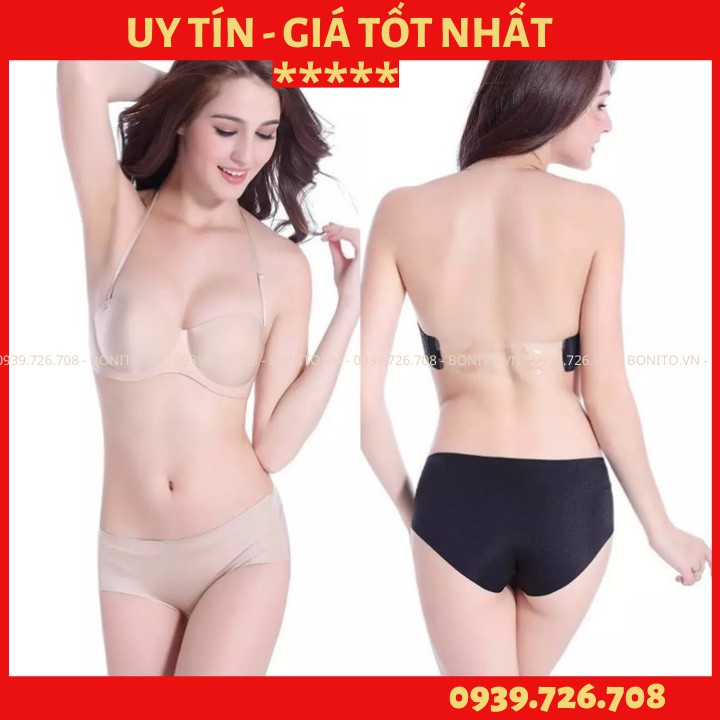 Áo ngực su dây lưng trong có choàng cổ